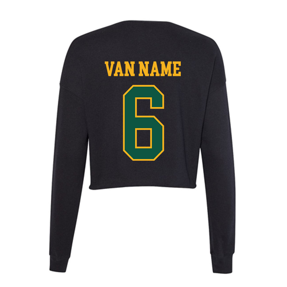 William & Mary - NCAA Women's Volleyball : Sophia Van Name - Women's Cropped Crew Fleece-1