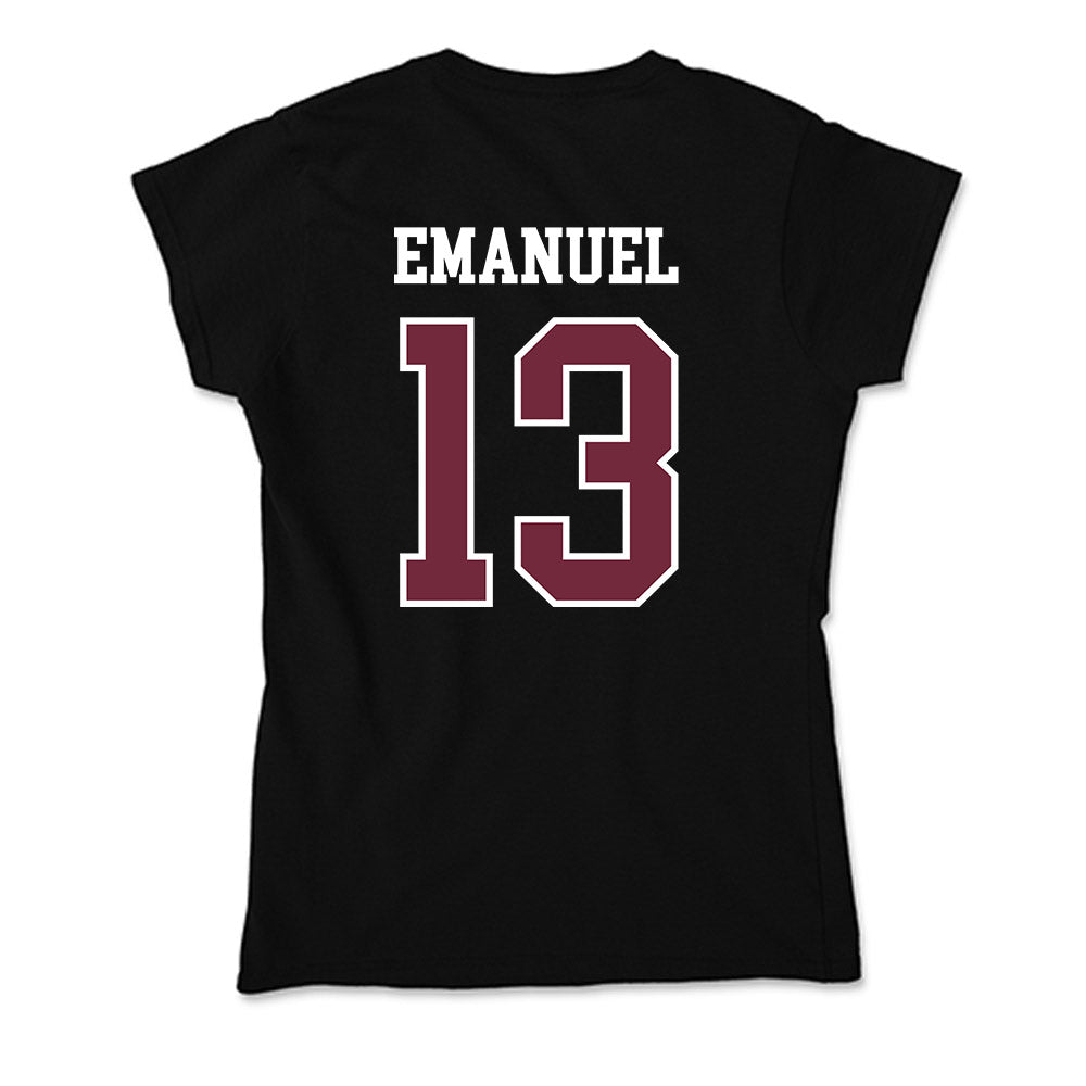 FDU - NCAA Men's Basketball : Jo'el Emanuel - Soft Style Women’s T-Shirt-1