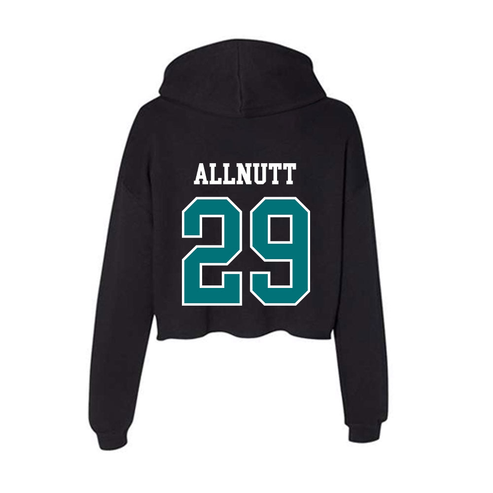 Coastal Carolina - NCAA Women's Lacrosse : reese Allnutt - Women's Crop Fleece Hoodie-1