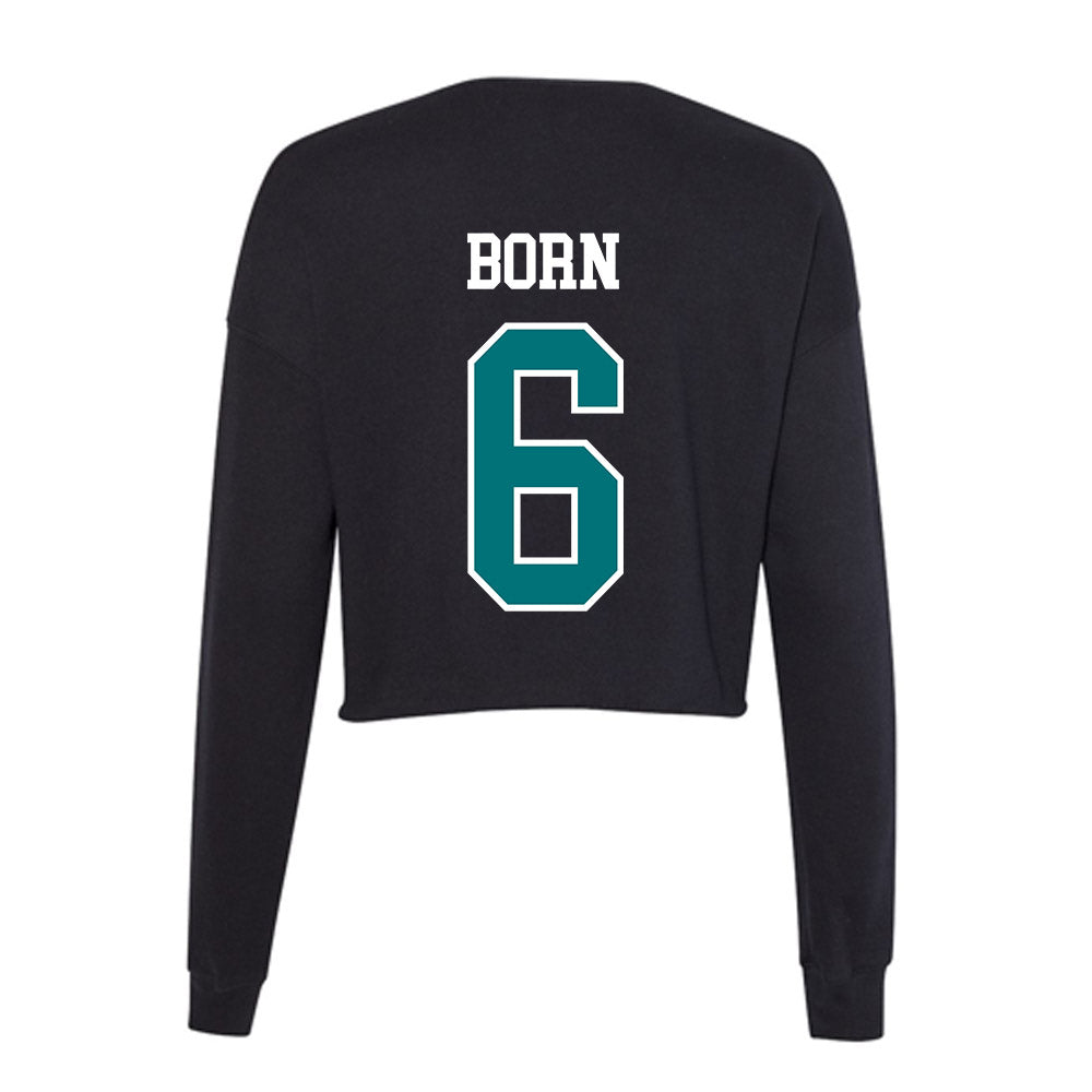 Coastal Carolina - NCAA Baseball : Chad Born - Women's Cropped Crew Fleece-1