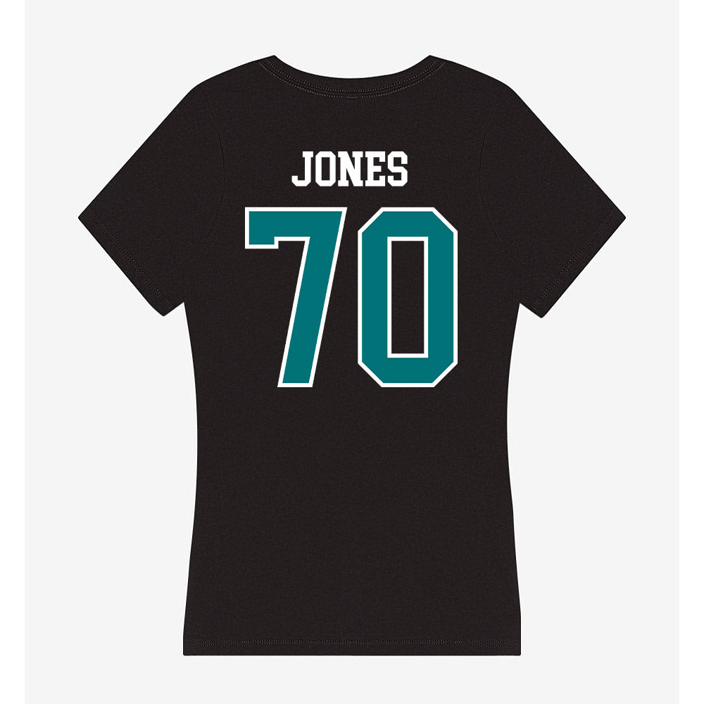 Coastal Carolina - NCAA Football : Daniel Jones - Women's V-Neck T-Shirt-1