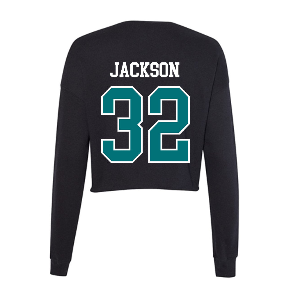 Coastal Carolina - NCAA Football : Jayden Jackson - Women's Cropped Crew Fleece-1
