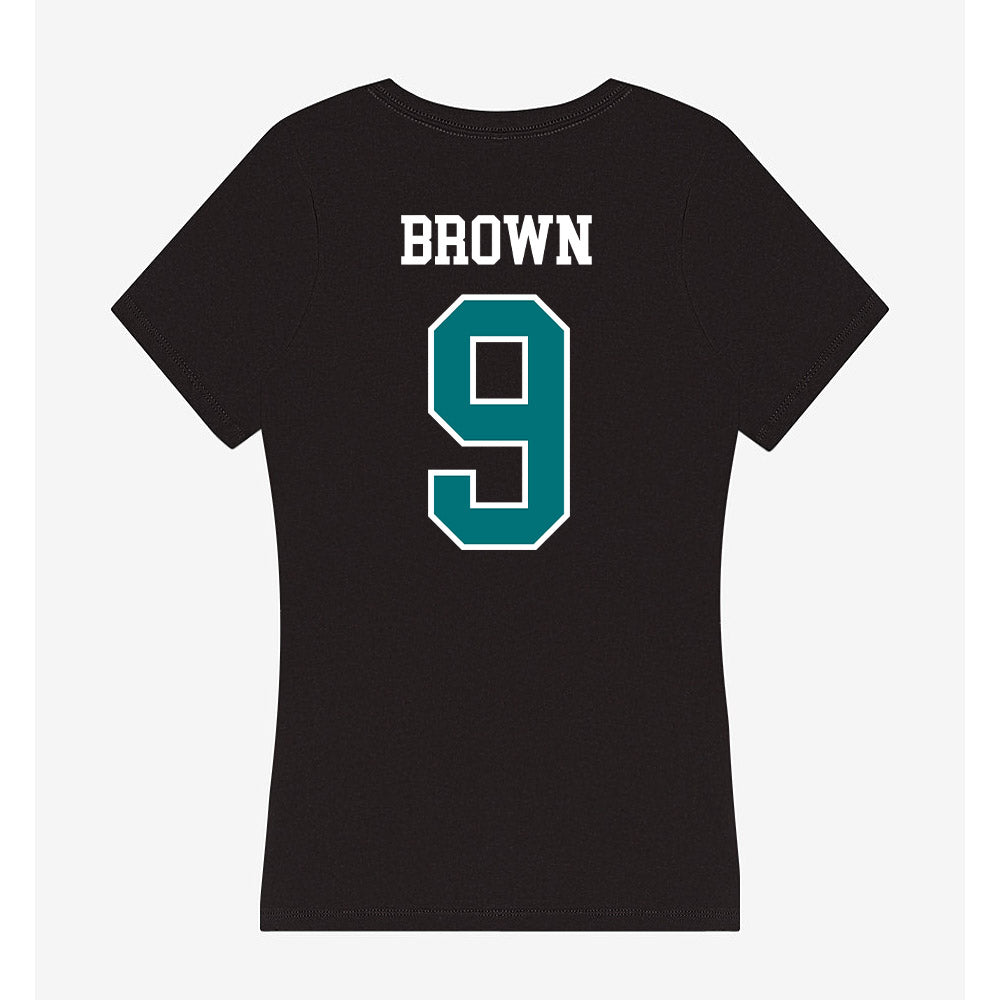 Coastal Carolina - NCAA Football : Emmett Brown - Women's V-Neck T-Shirt-1