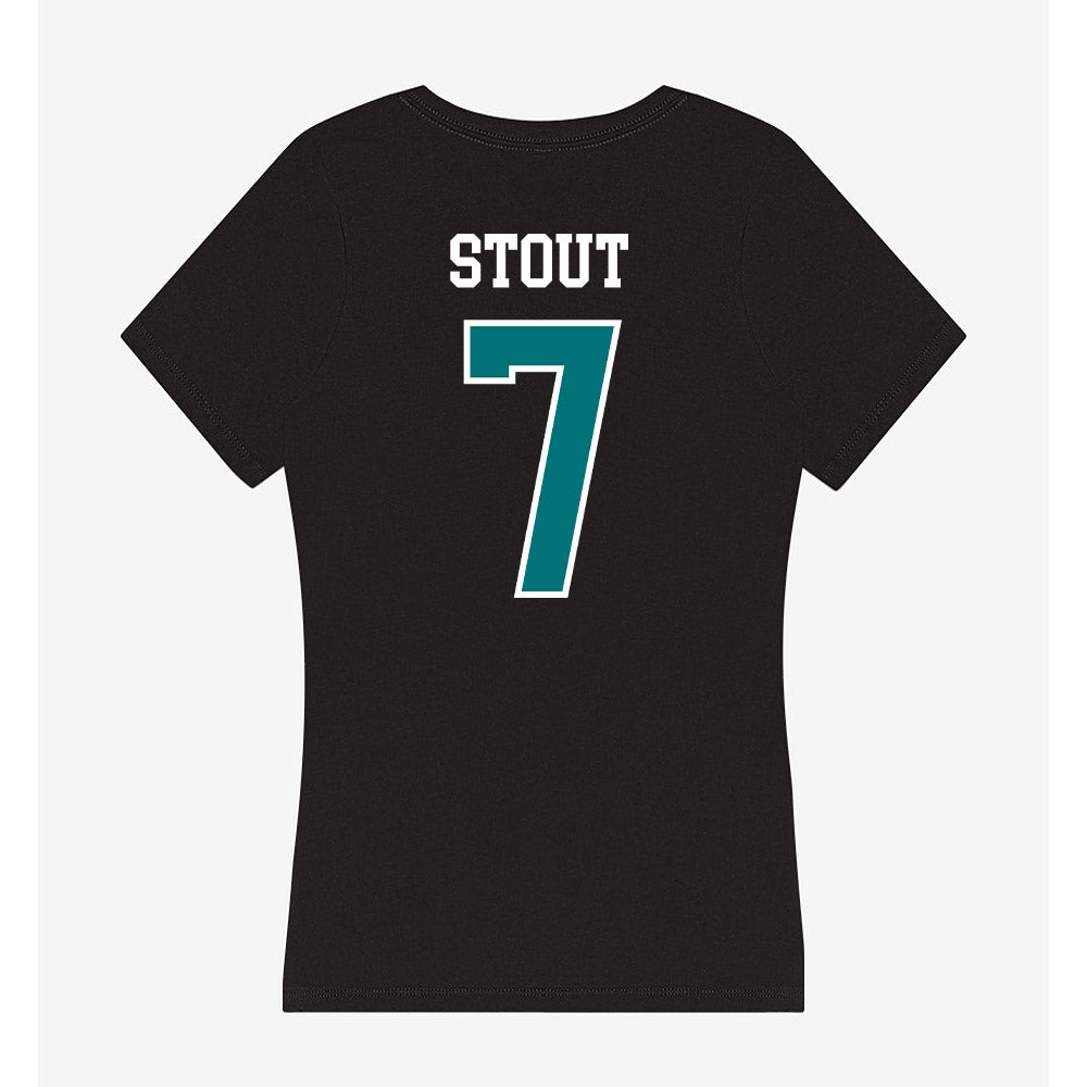 Coastal Carolina - NCAA Women's Volleyball : Jalyn Stout - Women's V-Neck T-Shirt-1