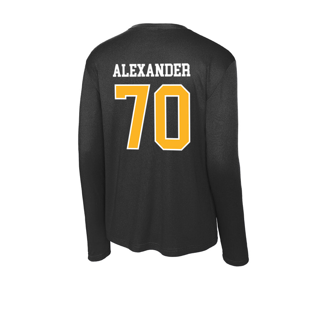 Towson - NCAA Football : T'Khi Alexander - Activewear Long Sleeve T-Shirt-1