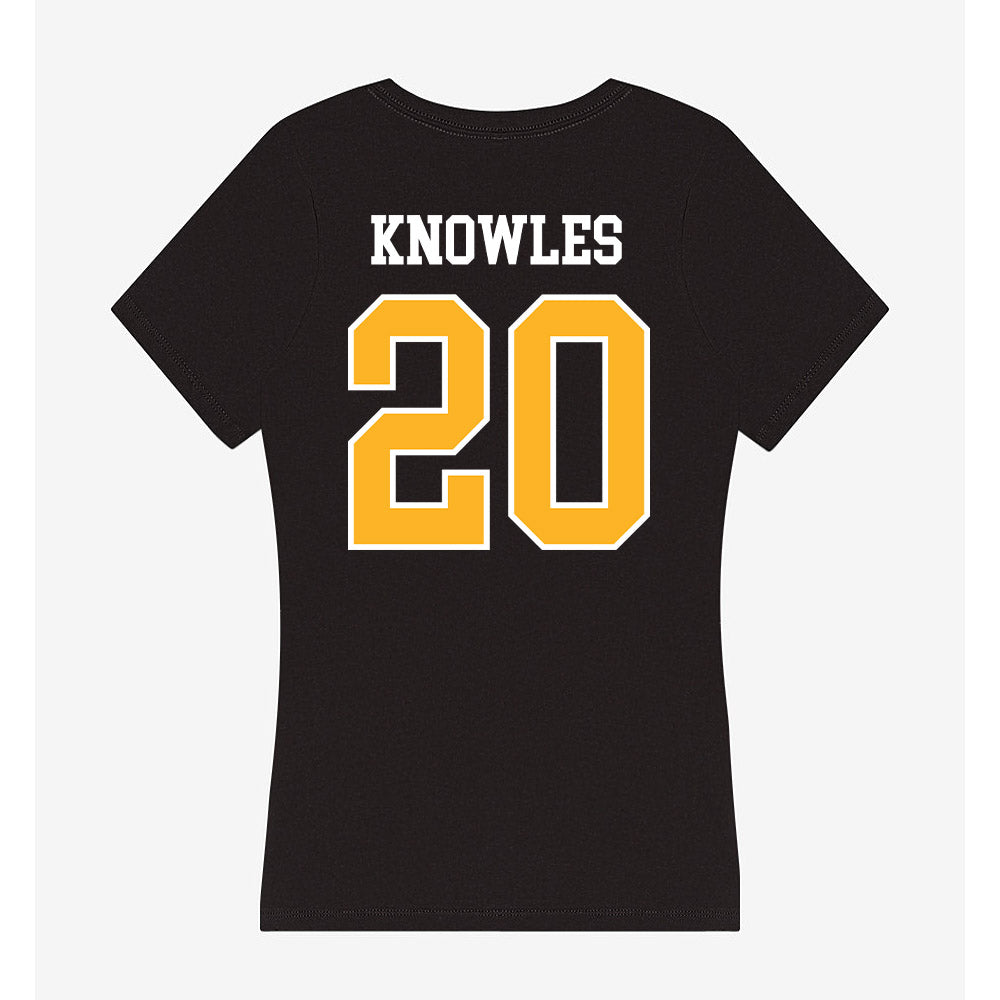 Towson - NCAA Baseball : Aden Knowles - Women's V-Neck T-Shirt-1