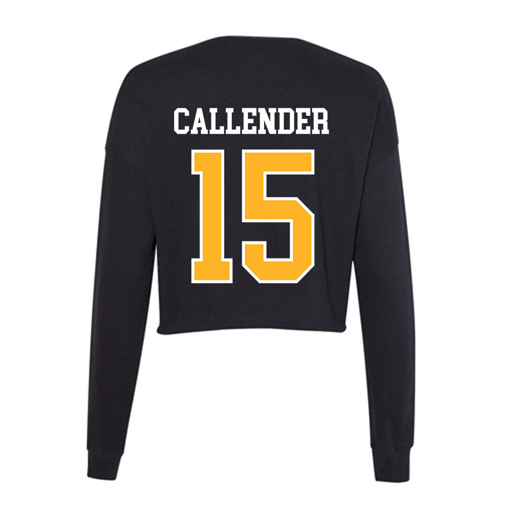 Towson - NCAA Women's Volleyball : sarah callender - Women's Cropped Crew Fleece-1