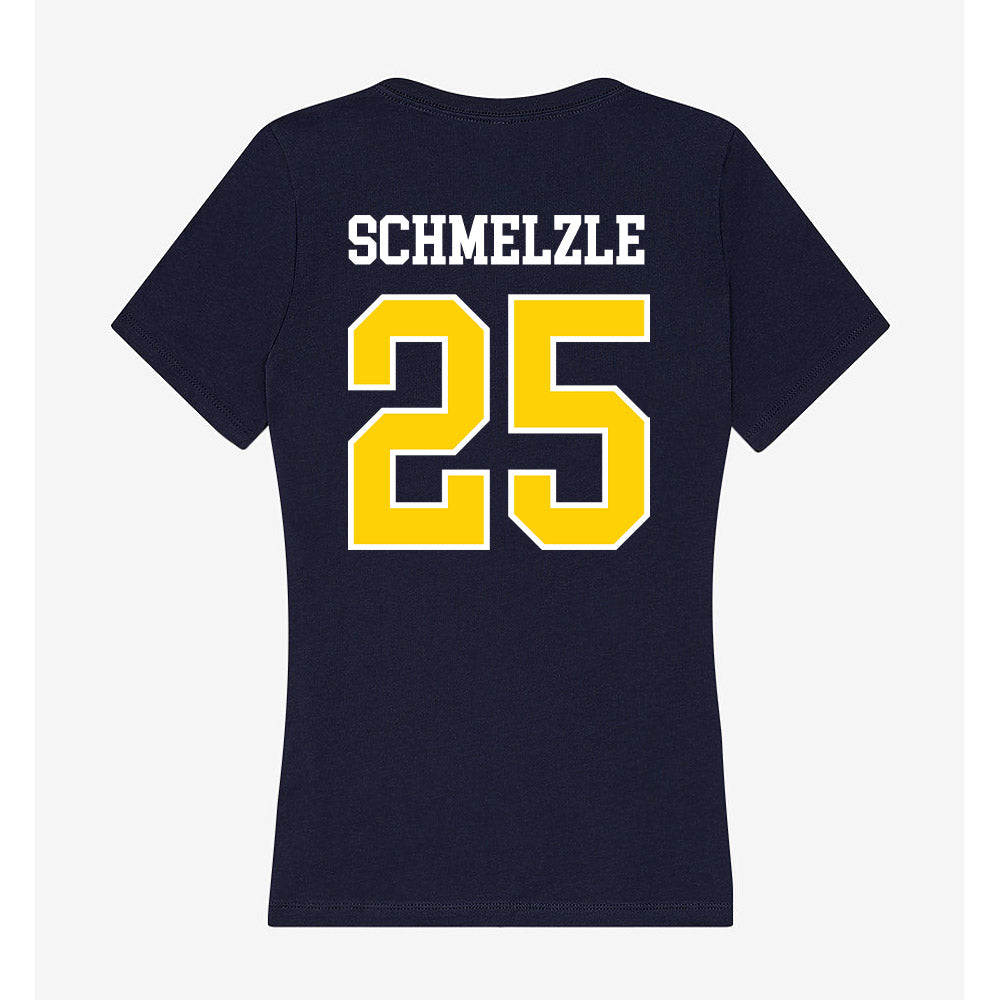 AU - NCAA Baseball : Calvin Schmelzle - Women's V-Neck T-Shirt-1
