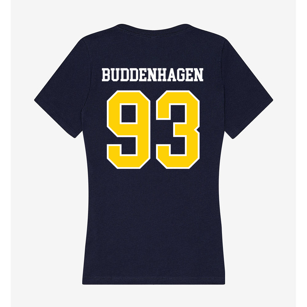 AU - NCAA Football : Josh Buddenhagen - Women's V-Neck T-Shirt-1