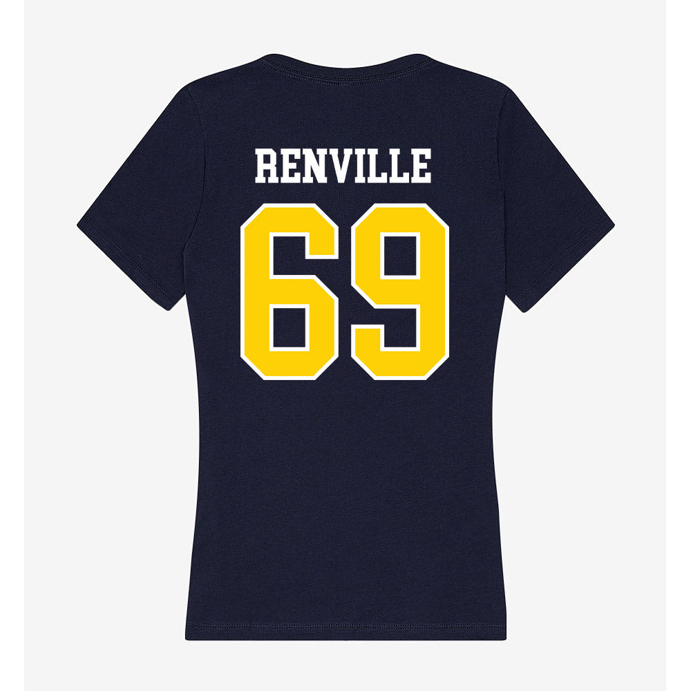 AU - NCAA Football : Elliott Renville - Women's V-Neck T-Shirt-1