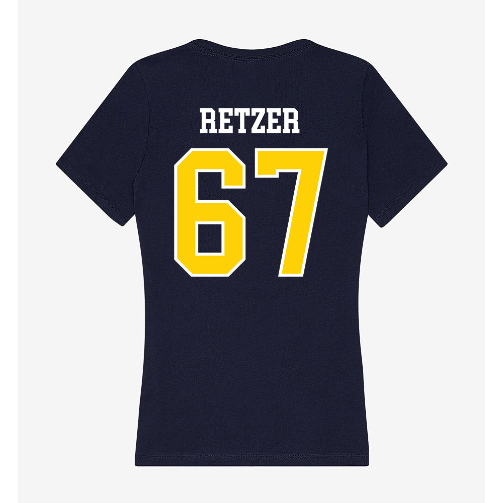 AU - NCAA Football : Ryan Retzer - Women's V-Neck T-Shirt-1