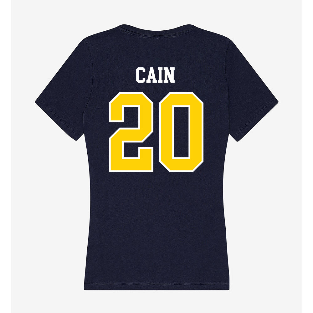 AU - NCAA Softball : Andrea Cain - Women's V-Neck T-Shirt-1