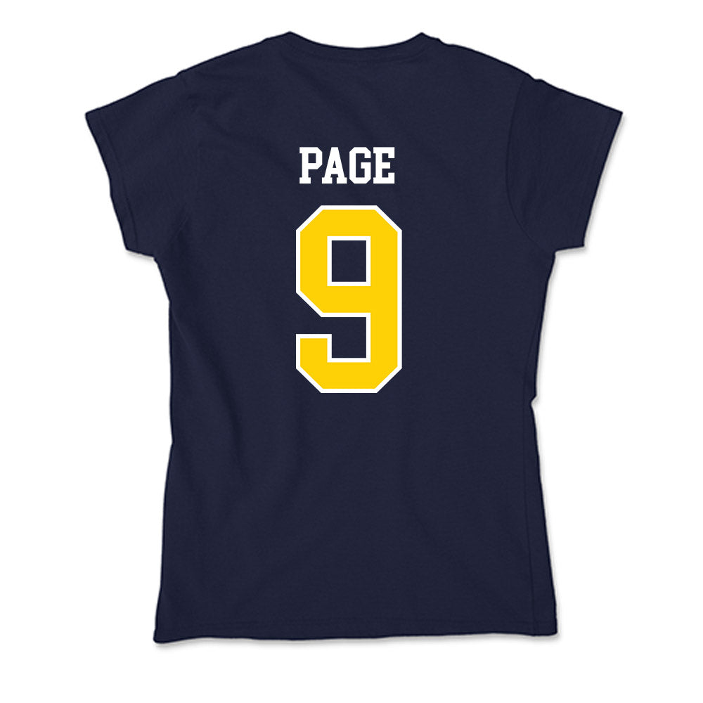 AU - NCAA Football : DJ Page - Soft Style Women’s T-Shirt-1