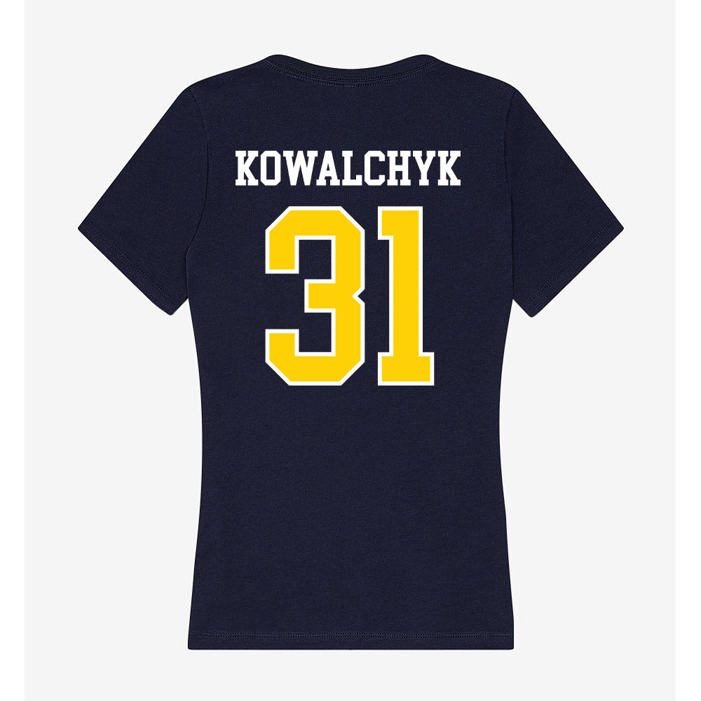 AU - NCAA Women's Soccer : Ava Kowalchyk - Women's V-Neck T-Shirt-1
