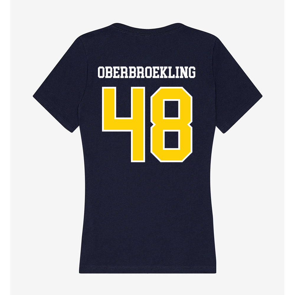 AU - NCAA Baseball : Caden Oberbroekling - Women's V-Neck T-Shirt-1