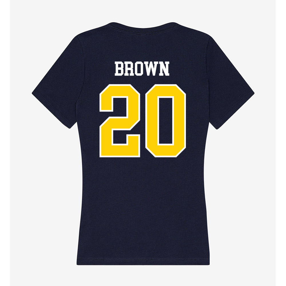 AU - NCAA Football : Dante Brown - Women's V-Neck T-Shirt-1