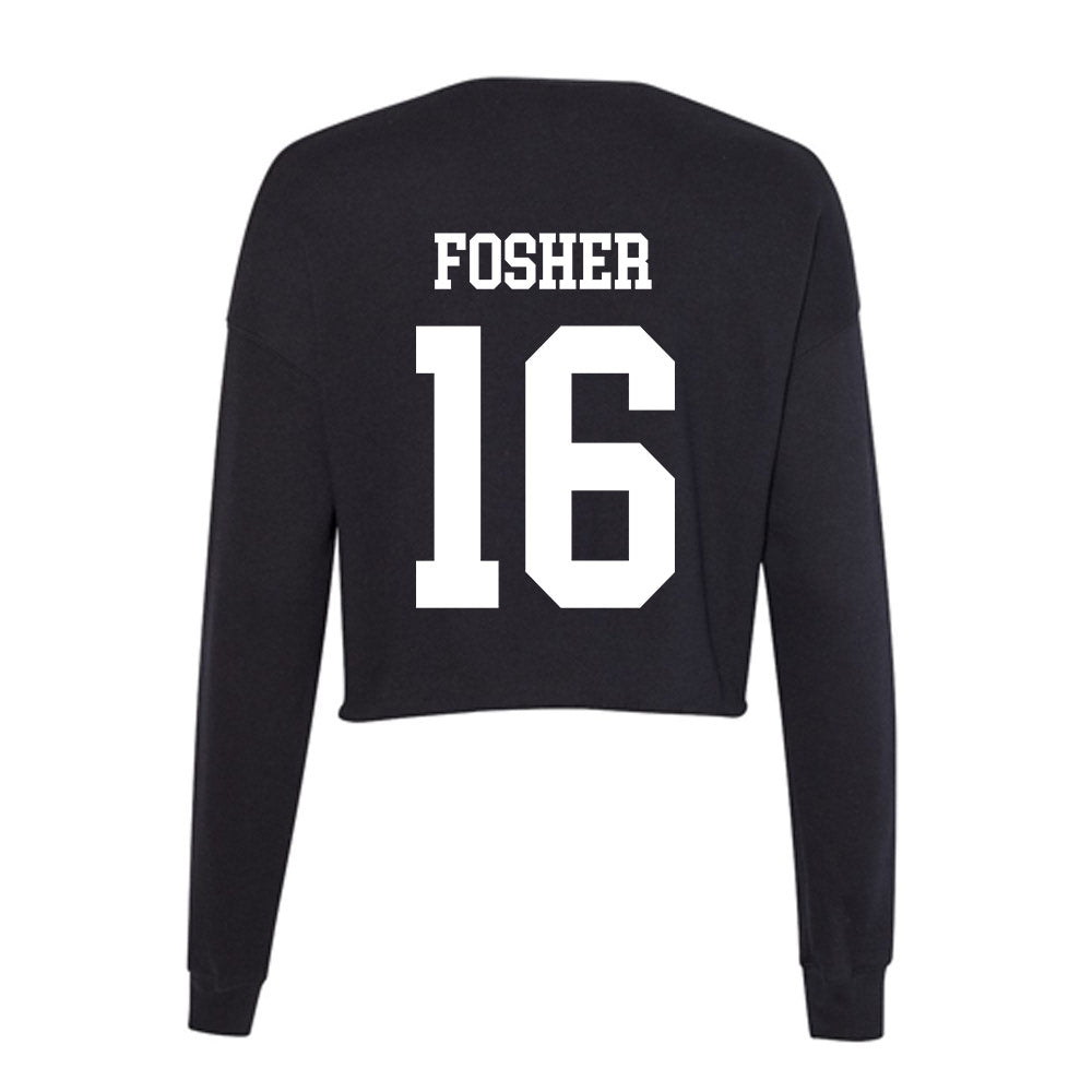 Nevada - NCAA Baseball : Peyton Fosher - Women's Cropped Crew Fleece-1