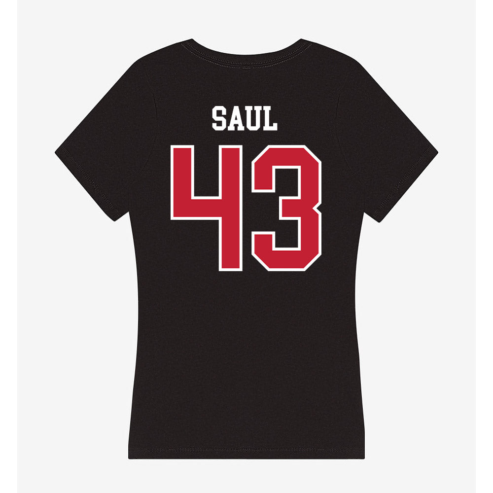 Ball State - NCAA Football : Adam Saul - Women's V-Neck T-Shirt-1