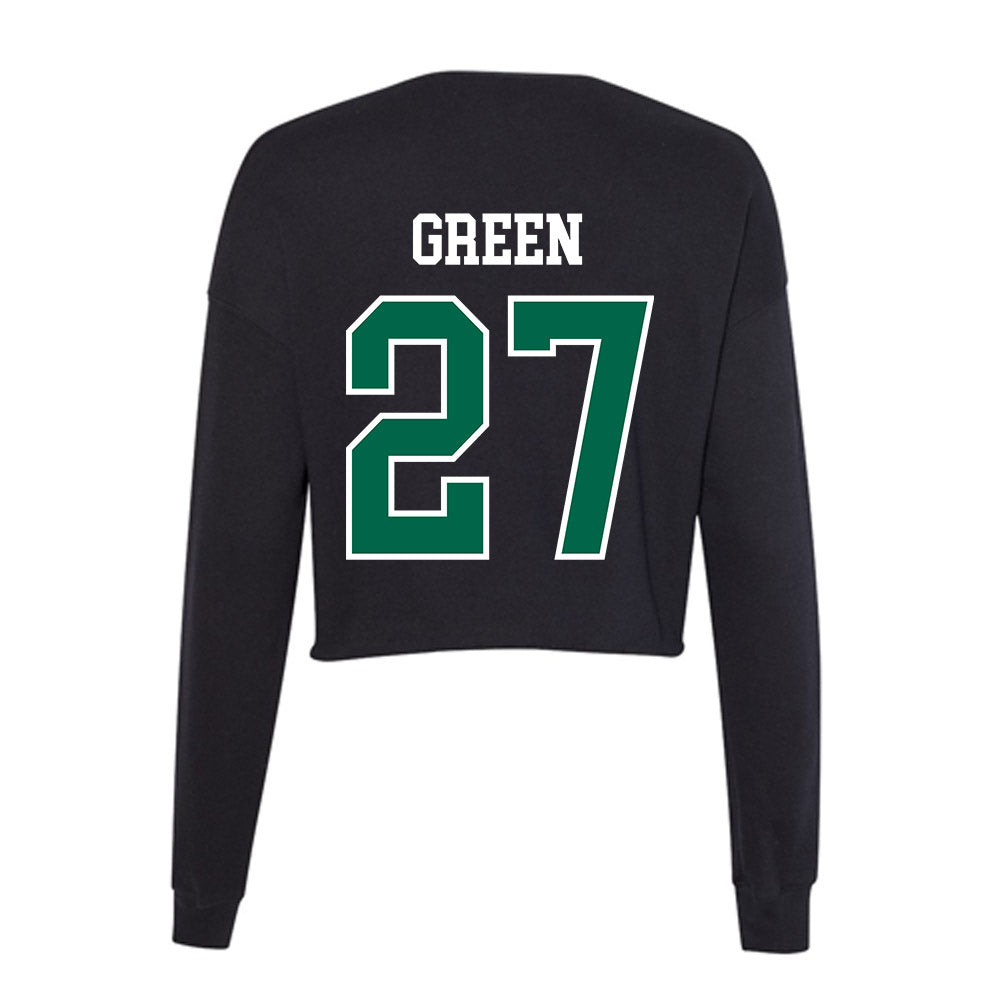 Tulane - NCAA Football : Chase Green - Women's Cropped Crew Fleece-1