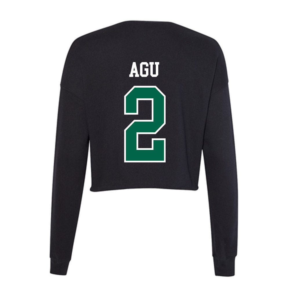 Tulane - NCAA Football : Dickson Agu - Women's Cropped Crew Fleece-1