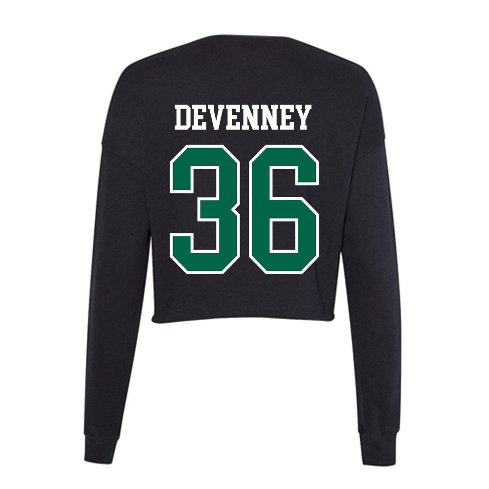 Tulane - NCAA Baseball : Michael Devenney - Women's Cropped Crew Fleece-1