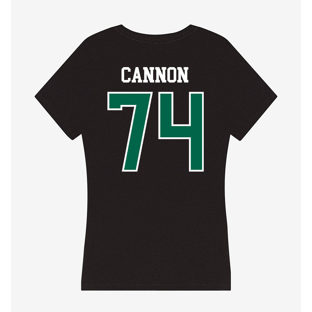 Tulane - NCAA Football : Landry Cannon - Women's V-Neck T-Shirt-1
