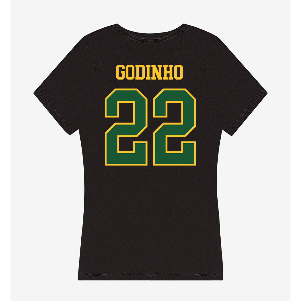 GMU - NCAA Men's Soccer : Jaime Godinho - Women's V-Neck T-Shirt-1