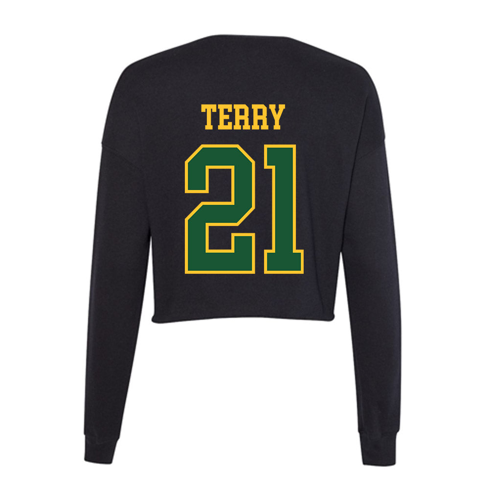 GMU - NCAA Women's Volleyball : Taylor Terry - Women's Cropped Crew Fleece-1
