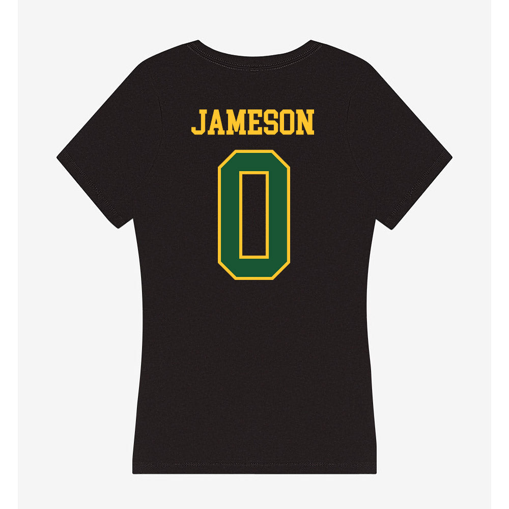 GMU - NCAA Women's Basketball : Taylor Jameson - Women's V-Neck T-Shirt-1