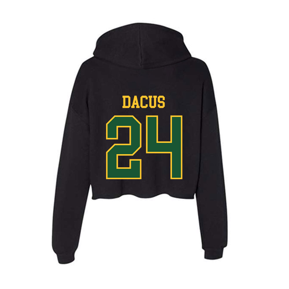 GMU - NCAA Women's Soccer : Sydney Dacus - Women's Crop Fleece Hoodie-1