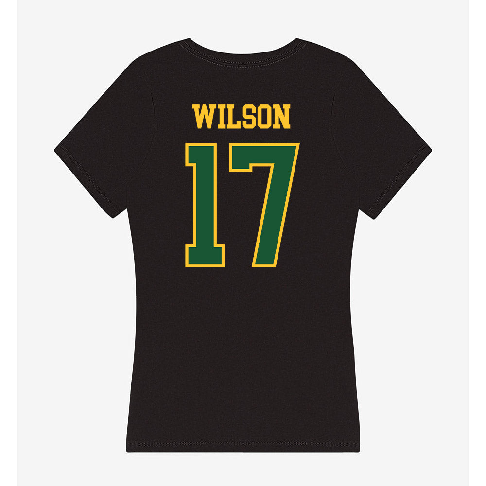 GMU - NCAA Women's Soccer : Nina Wilson - Women's V-Neck T-Shirt-1