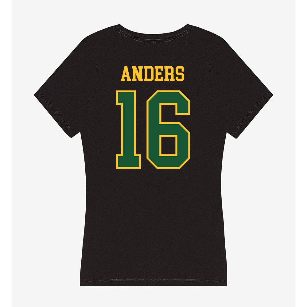 GMU - NCAA Women's Lacrosse : Kate Anders - Women's V-Neck T-Shirt-1