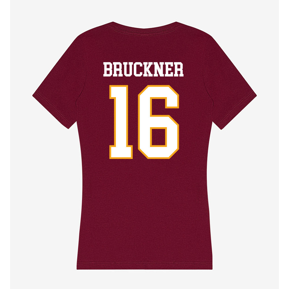 Loyola - NCAA Women's Volleyball : Jordan Bruckner - Women's V-Neck T-Shirt-1