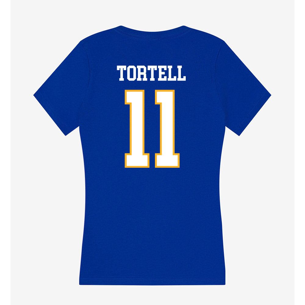 SJSU - NCAA Men's Soccer : Jordi Tortell - Women's V-Neck T-Shirt-1