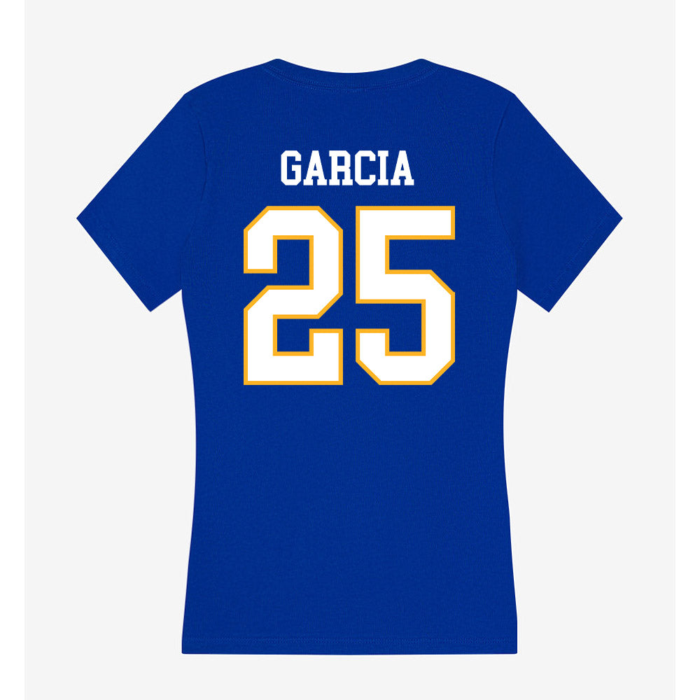 SJSU - NCAA Men's Soccer : Emmanuel Garcia - Women's V-Neck T-Shirt-1
