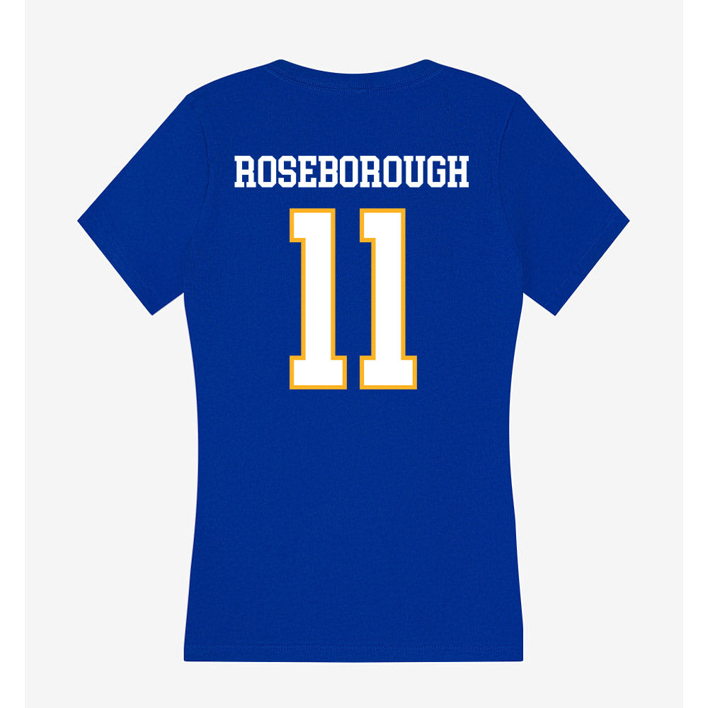 SJSU - NCAA Men's Basketball : Ben Roseborough - Women's V-Neck T-Shirt-1