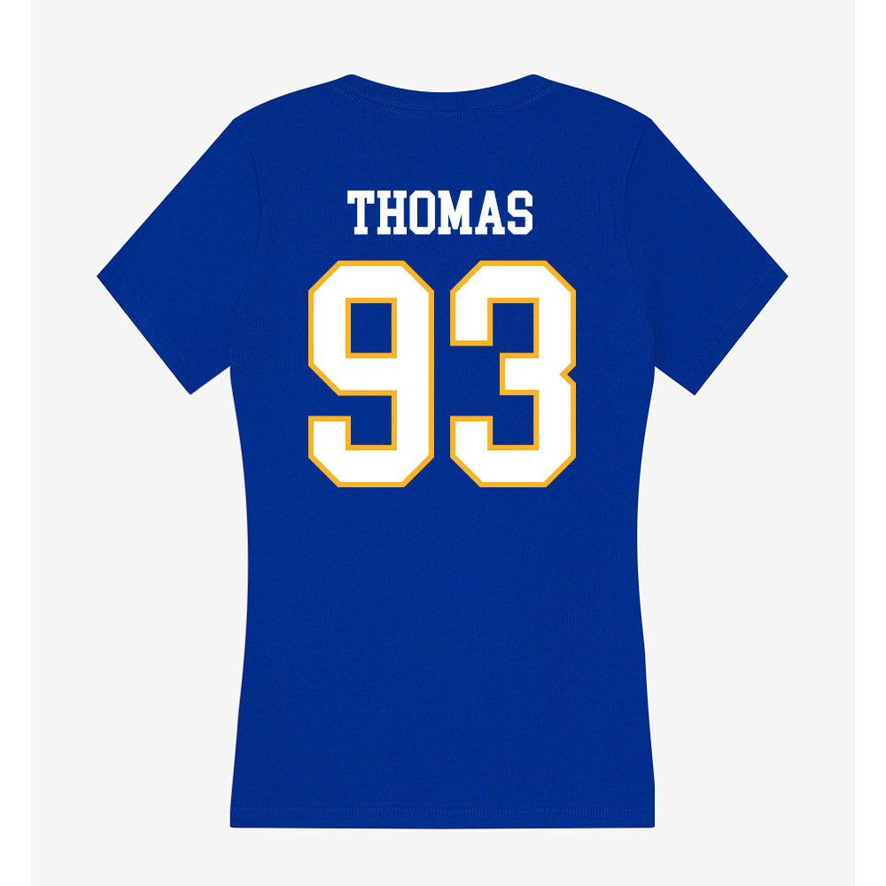 SJSU - NCAA Football : Colton Thomas - Women's V-Neck T-Shirt-1