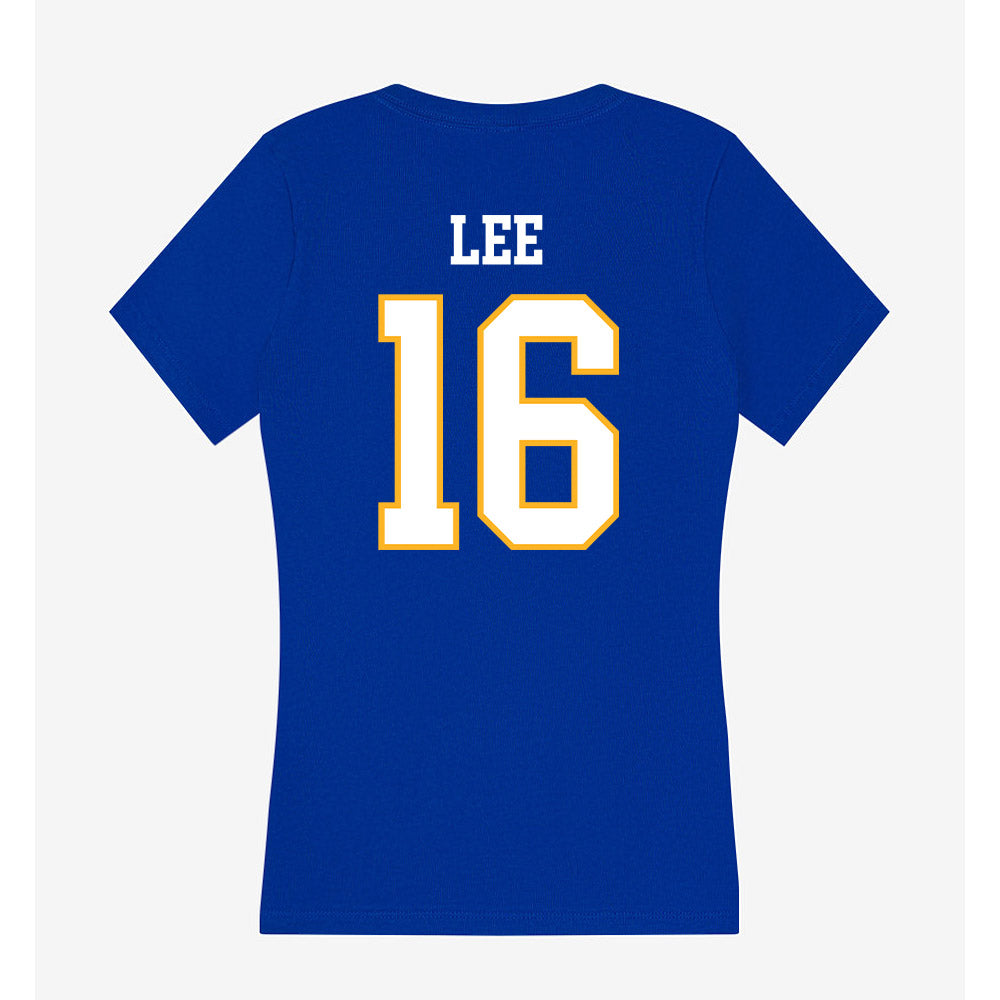 SJSU - NCAA Football : CJ Lee - Women's V-Neck T-Shirt-1
