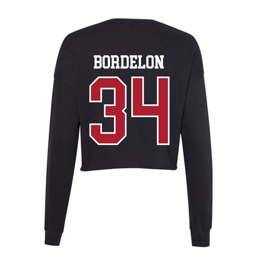 Nicholls State - NCAA Baseball : Joe Bordelon - Women's Cropped Crew Fleece-1