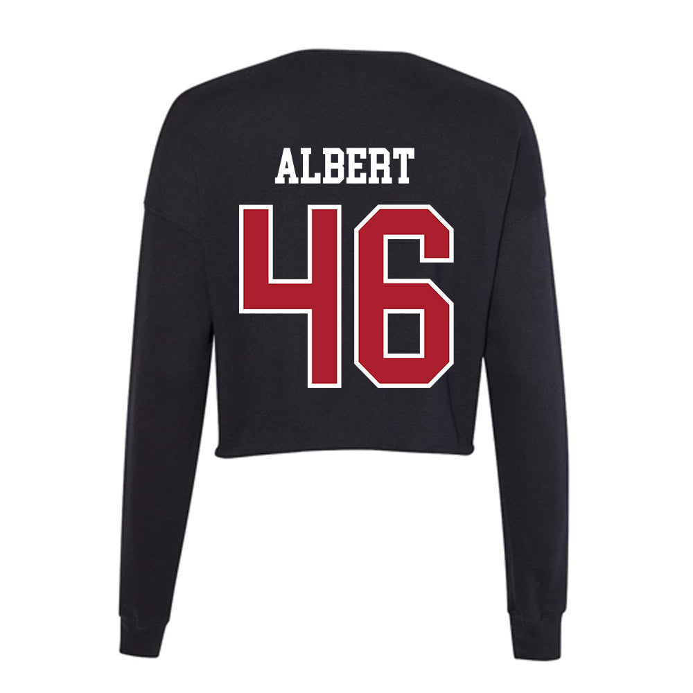 Nicholls State - NCAA Baseball : Sione Albert - Women's Cropped Crew Fleece-1