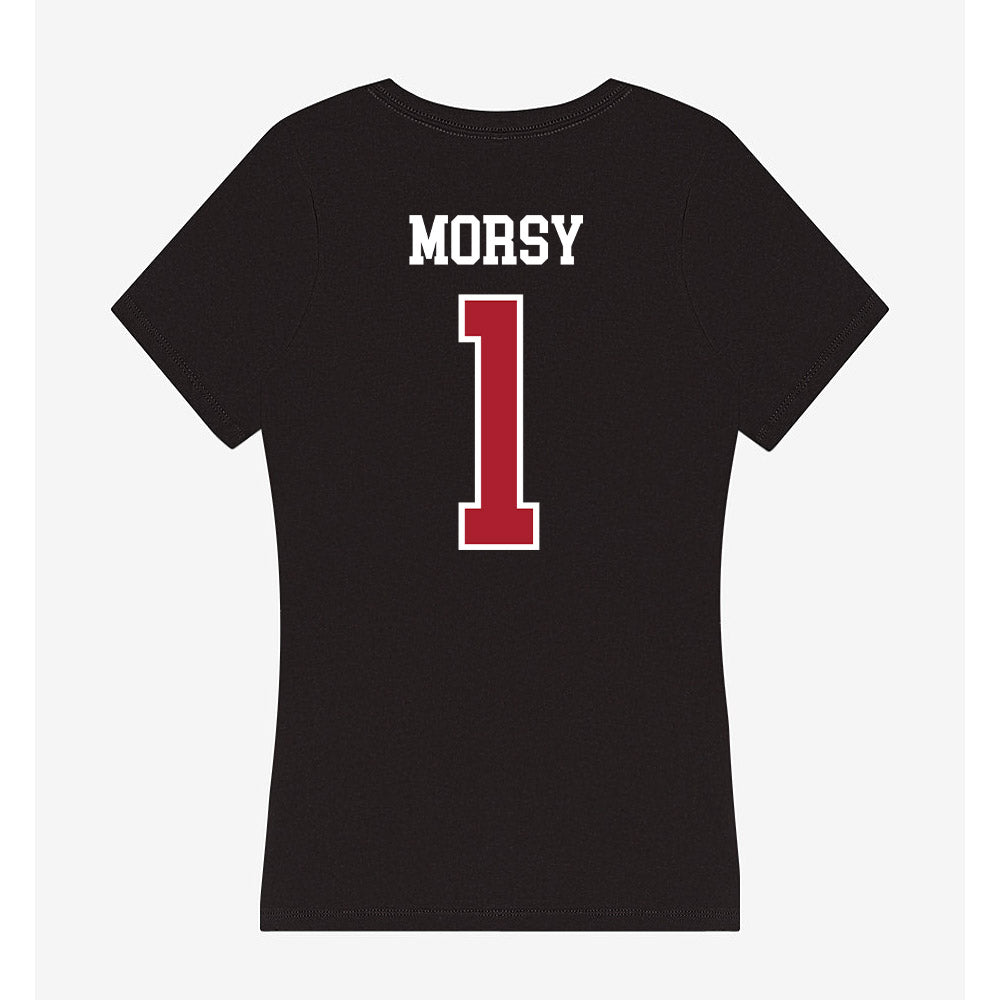 Nicholls State - NCAA Men's Tennis : Omar Morsy - Women's V-Neck T-Shirt-1