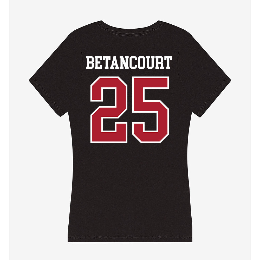 Nicholls State - NCAA Men's Basketball : Domanic Betancourt - Women's V-Neck T-Shirt-1