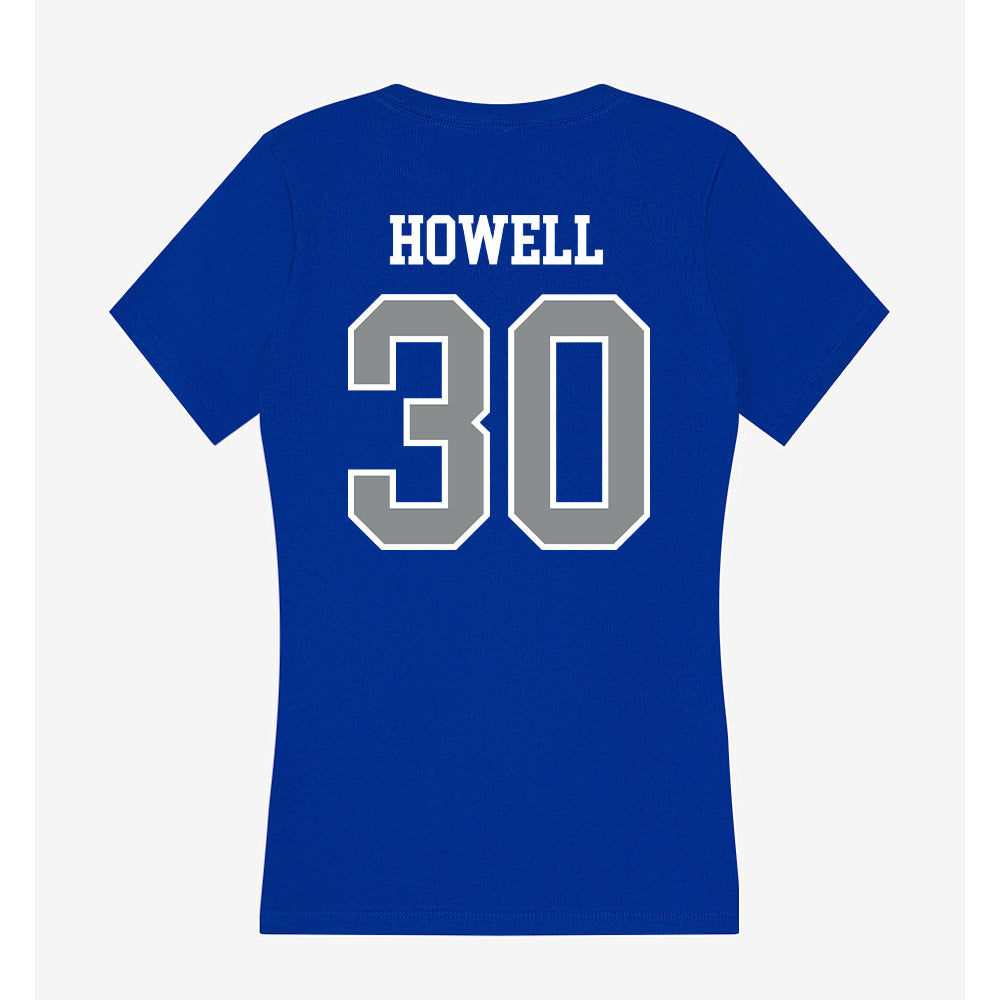 Memphis - NCAA Baseball : Will Howell - Women's V-Neck T-Shirt-1