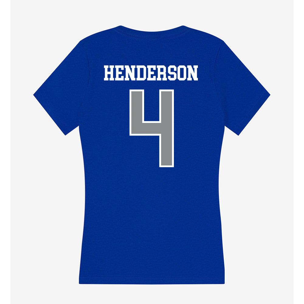 Memphis - NCAA Women's Soccer : Ashley Henderson - Women's V-Neck T-Shirt-1
