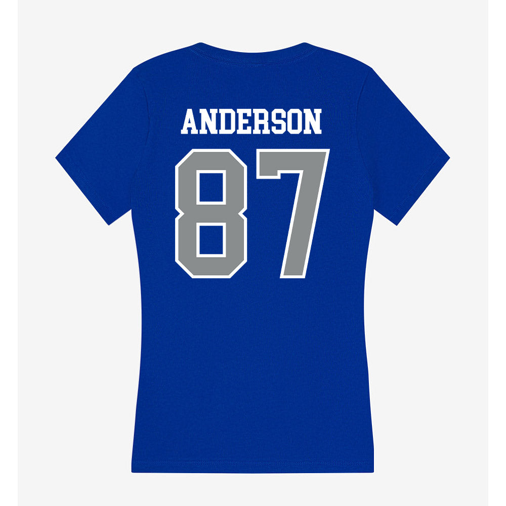 Memphis - NCAA Football : Bryce Anderson - Women's V-Neck T-Shirt-1