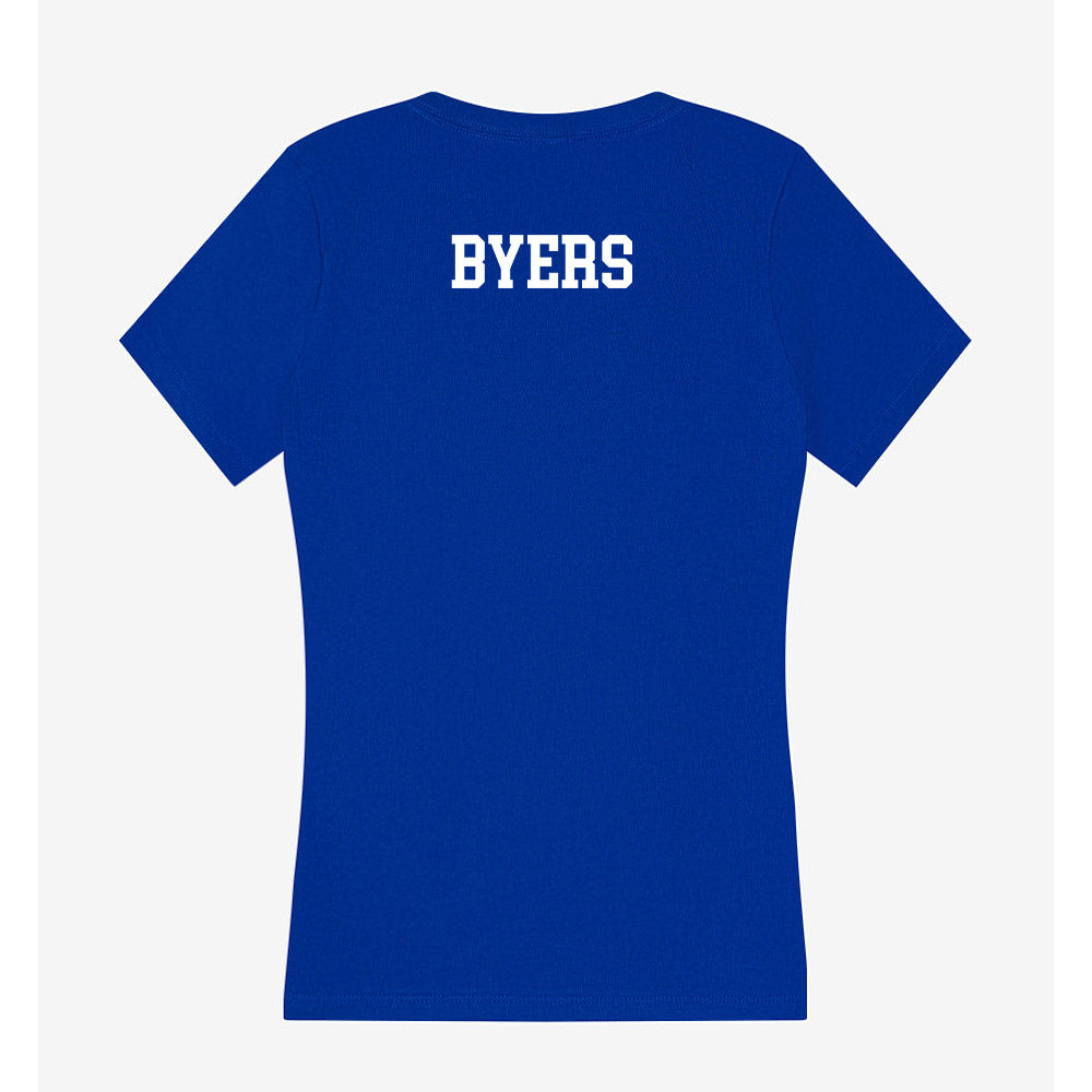 Memphis - NCAA Cheerleading : DeMario Byers - Women's V-Neck T-Shirt-1
