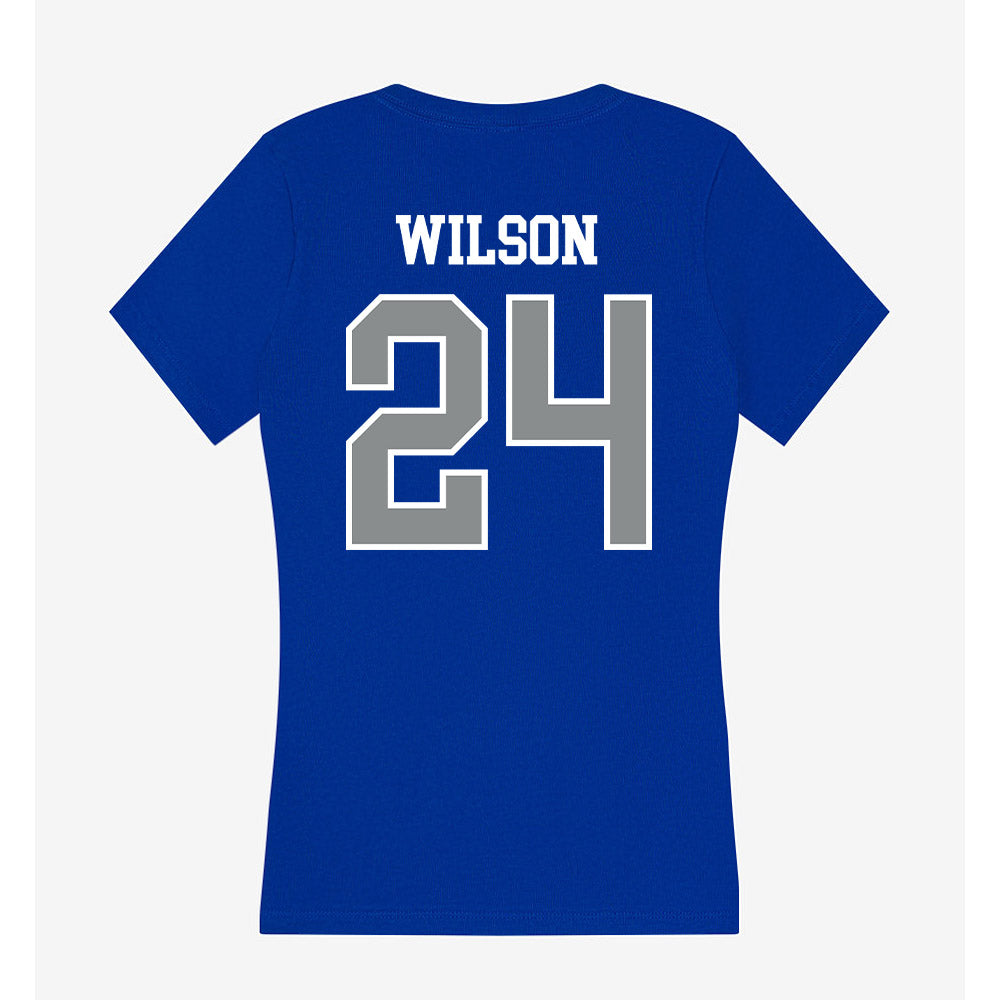 Memphis - NCAA Football : Kamari Wilson - Women's V-Neck T-Shirt-1