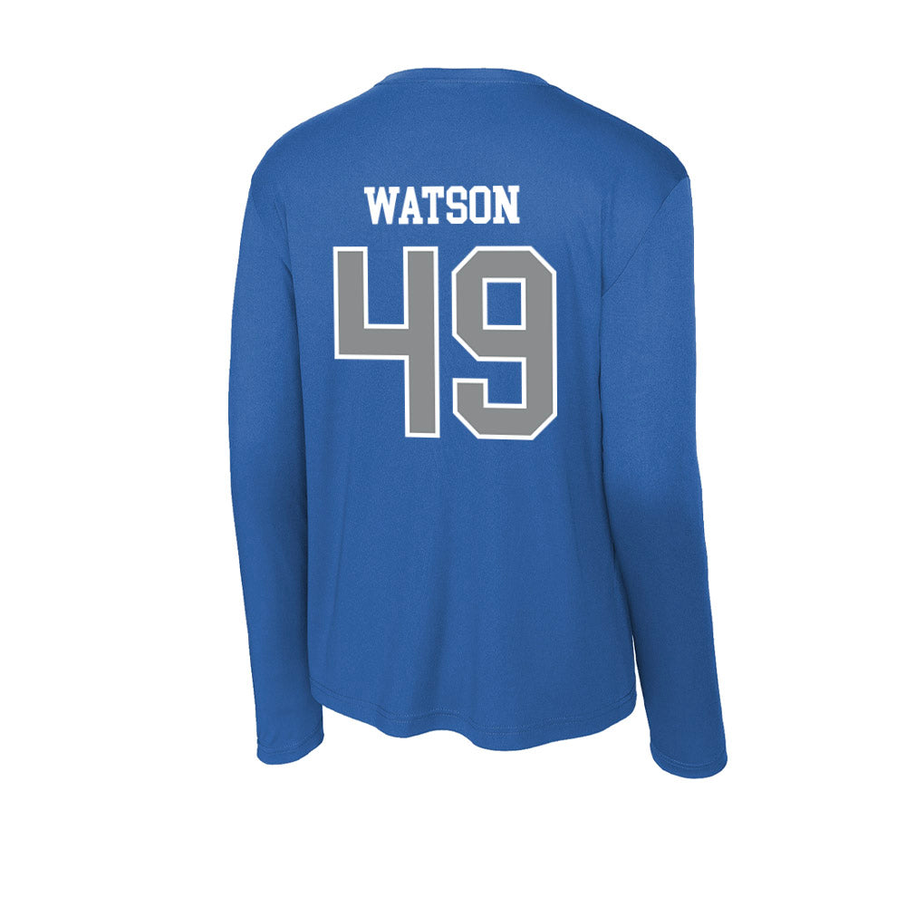 Memphis - NCAA Baseball : Webb Watson - Activewear Long Sleeve T-Shirt-1