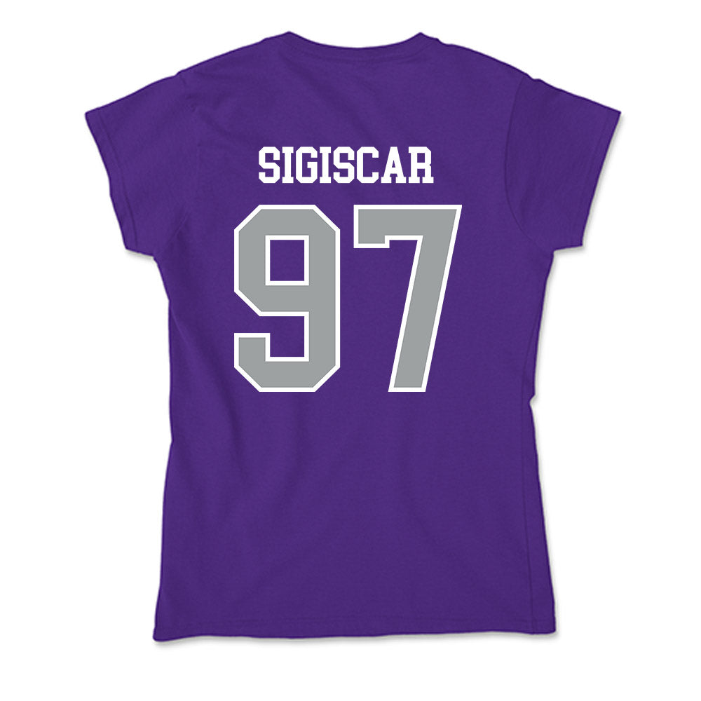 Tarleton State - NCAA Men's Basketball : Andy SIGISCAR - Soft Style Women’s T-Shirt-1