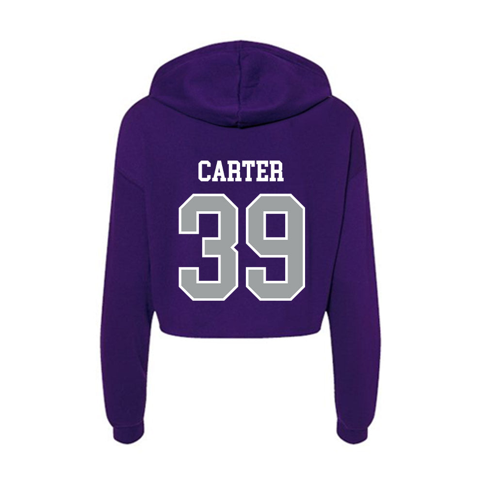 Tarleton State - NCAA Baseball : Brendon Carter - Women's Crop Fleece Hoodie-1
